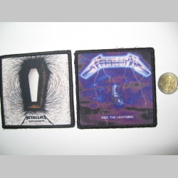 Metallica  ofsetová nášivka po krajoch obšívaná  cca. 9x9cm  cena za 1ks